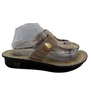 Alegria CAR-817 Carina Naturally Leather Thong Sandals EU 41 US 10.5-11 Platform